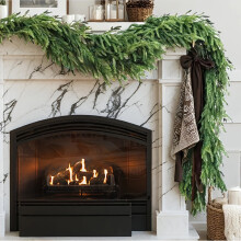 Artificial Norfolk Pine Garland Green Faux Pine 6 ft
