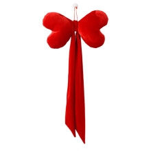 Red Heart Bow Valentine’s Pendant Large Fabric Hanging Decor for Front Door & Room Walls