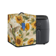 Hummingbird Sunflower Air Fryer Cover, Compatible with Instant Pot, Toaster, Blender – Washable Dust Cover for Home Decor