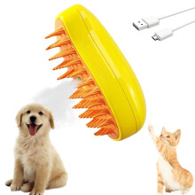3-in-1 Cat Steam Brush for Massage & Tangle Removal – Compatible with Cat Steam Brushes