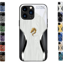 Dragon Magnetic Gradient Glass Phone Case Compatible with