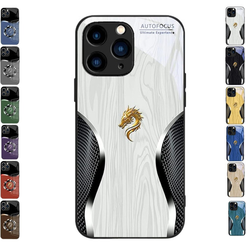 Dragon Magnetic Gradient Glass Phone Case Compatible with