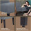 Fabric Armless Accent Chair Gray Solid Wood Legs 5