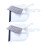 FRCOLOR kitchen broom and dustpan set white2pieces 5