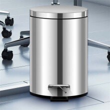 3L Stainless Steel Trash Can - Sealed Odor Proof Small Garbage Bin for Bathroom/Office, Rustproof & Leakproof with Silicone Lid (10.2"x6.6")