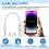 Audio kábel 3,5 mm samec - USB-C samica, 1,2 m 6