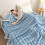 Flannel Throw Blanket for Couch 180x200 cm Deep Blue 1