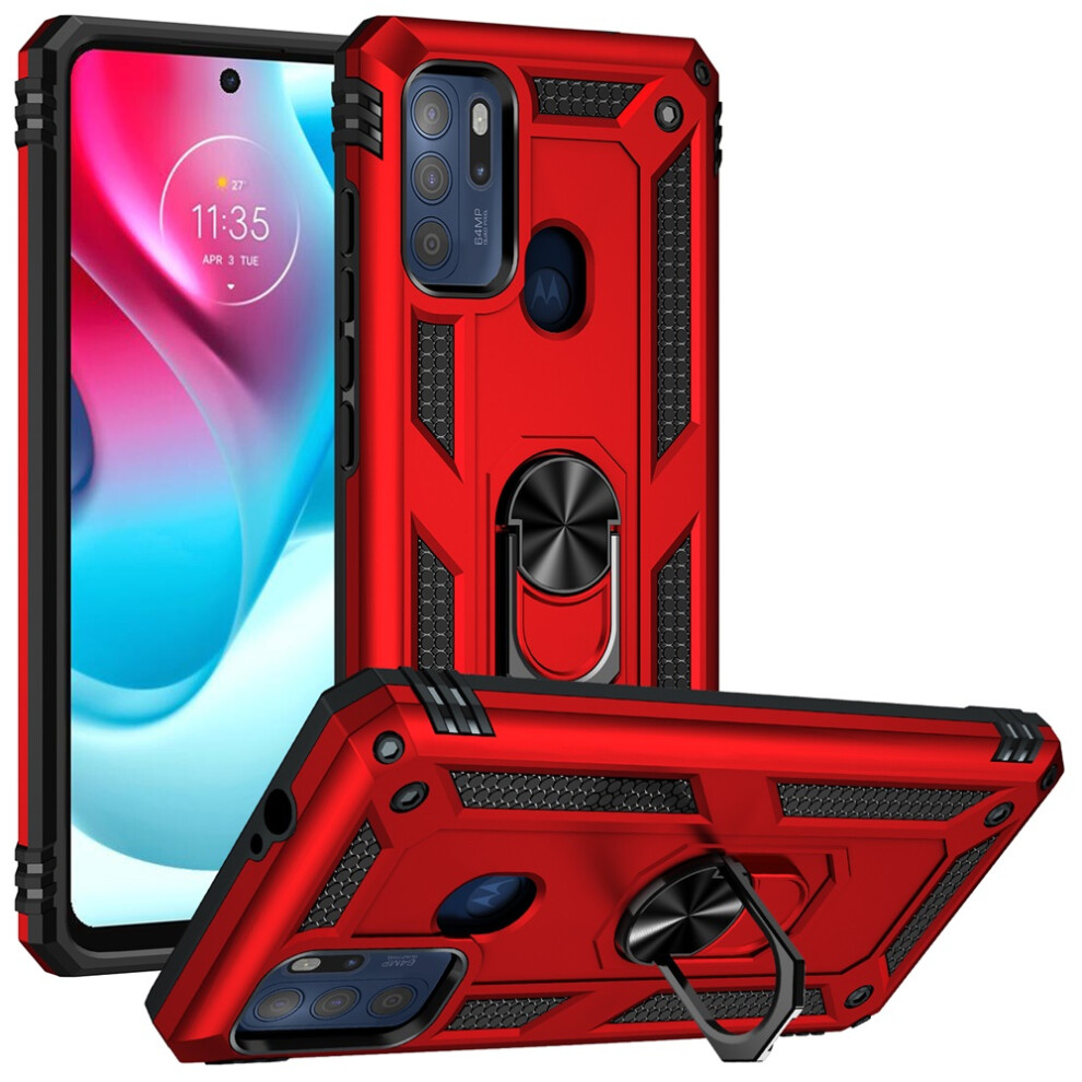Motorola Moto G60s Case Impact-Resistant With Magnetic Red 971050400082