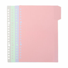 Separadores para cuadernos con pestañas para escribir (paquete de 4)