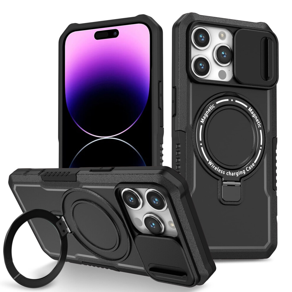 Tech Circle Iphone 15 Pro Max Case With Sliding Black 962125685244