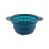 Deep Blue Foldable Collander – 4x9in, with Base & Handles, Compatible with Pasta, Fruit, Veg 1