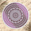 Microfiber Round Beach Towel Geometric Print 150cm 3