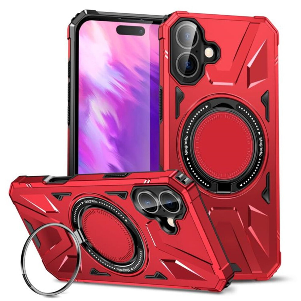 Iphone 17 6.1-Inch Magsafe Case With 360 Spin Stand Red 968604570292