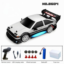 RC-Driftwagen 1: Maßstab 1:24, 2,4 GHz, Allradantrieb mit LED-Beleuchtung