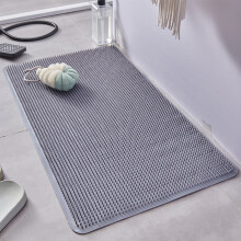 Alfombrilla de ducha de PVC antideslizante con ventosas, 26 x 13 pulgadas.