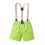 Ensemble garçon composé d'un haut fleuri à manches courtes et d'un short à bretelles, taille 6