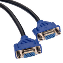 VGA-Y-Splitter-Adapterkabel, 59-poliger Stecker auf zwei VGA-Buchsen