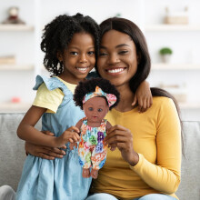 Black Baby Doll Curly Hair 12 Inch