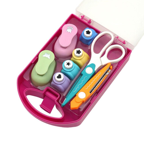 Kids Craft Puncher Set with Embossing Shapes