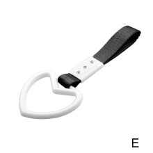 PVC car tow handle strap round charm JDM styling