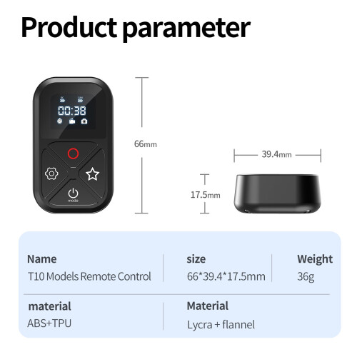 Htovila Waterproof Bluetooth Remote Control with Wrist Band 2