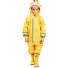 Kids Waterproof Rain Jacket with Hood for Ages 3-10 Years L