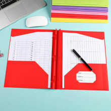 Heavy-Duty Plastic Folders Letter Size 3-Pocket Snap