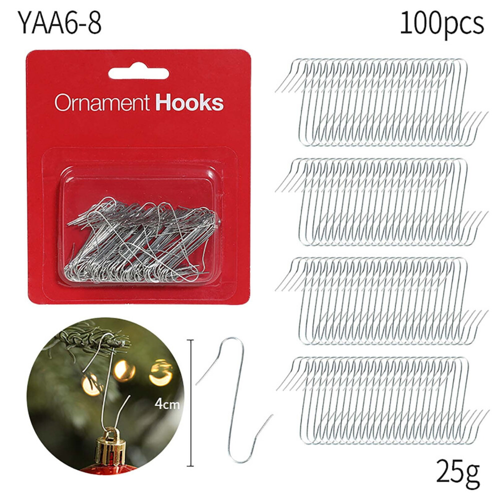 S-Shaped Christmas Hooks For Ornaments, 200Pcs 962125690569