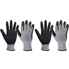 Heat and Cut Resistant Work Gloves Silicone Coated Grey 2