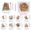 Vintage Christmas PET Stickers Waterproof 50-Pack 1