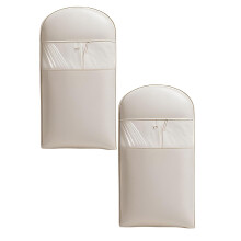 3/2/1pcs Space Saving Hanging Garment Bag with Self Compression Zipper Space Saver Closet Organizers Dust Cover Clothes Bags for Down Coat