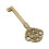 Vintage Skeleton Key Hole Head Cabinet Hardware 10 pcs 6