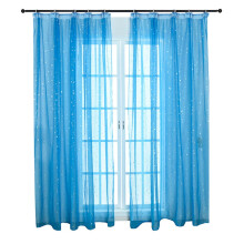Sparkle Sheer Curtains Blue Polyester 1 Set