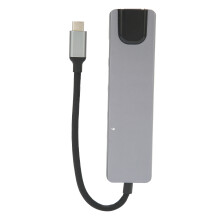 Stație de andocare avansată USB C Hub, adaptor multi-port pentru performanță îmbunătățită cu transfer de date de mare viteză, dimensiuni