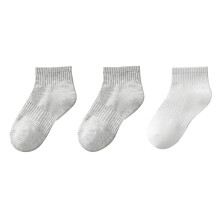 Cotton Low-Cut Socks for Kids 12-16 Years White