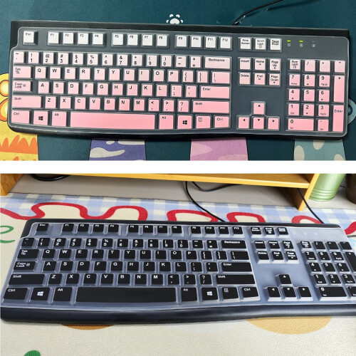 Capa para teclado K120MK120, teclado ergonômico com fio. 2