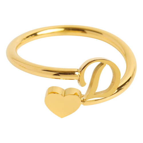 Herzring mit Initialen für die Enkelin – schlichter Modeschmuck 1