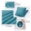 Capa de almofada decorativa quadrada de veludo macio 60x60 cm 4