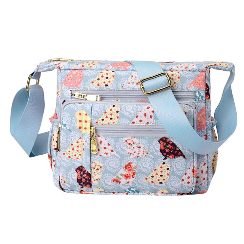 Damen-Schultertasche mit mehreren Fächern