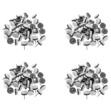 160Pcs Thickened Furniture Glide,Nail- Nylon Slider Pad Floor Protector(18mm or 0.7Inch,White)