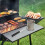 Black Steel BBQ Fire Extinguisher Pot with Handle 4