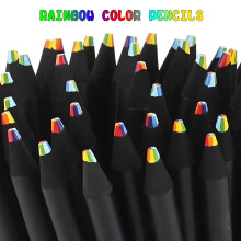 Rainbow Pencil Crayons Art Set Concentric Gradient