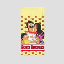 Bob's Burgers Towel – Unique Design, 13.8"x28.7", Ideal for Fitness, Yoga, Boxing & Sunbathing