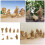 Kerststal met harsbeeldjes, 10 stuks 3