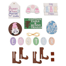 Easter Tiered Tray Decorations Set Spring Bunny Eater Egg Easter Wood Sign Farmhouse Kitchen Decor