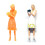1/64 Scale Unpainted Miniature Figures for Diorama and 6