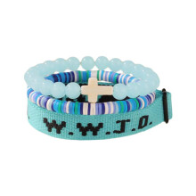 Beaded Pearl Bracelet for Women Peace Design 1 Piece