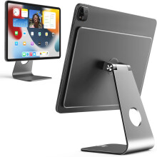 Magnetische standaard voor iPads, 360 verstelbare en draaibare zwevende standaard, opvouwbaar en stevig ontwerp voor iPad Pro 12,9" 3e generatie,