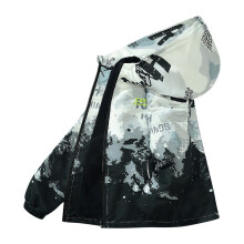Imperméable garçon à capuche amovible, léger, noir, 13-15 ans