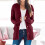 Women's Black Cardigan Sweater Oversized Crewneck Long 2